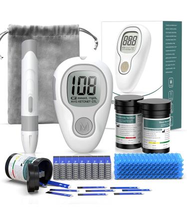 VVindefs G-427B blood sugar measuring device KIT with 100 blood test strips and 100 lancets blood sugar test kit with blood collection device home portable blood sugar measuring device G-666B