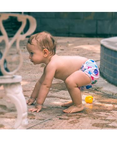 Alvababy Reusable Swimming Diapers (3 Pack) for Girls 1-3 Years | Washable & Eco-Friendly Swim Diapers for Swimming Lessons & Vacations - Buy Online on GoSupps.com
