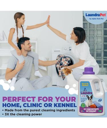 LaundraPet Premium Laundry Detergent - Remove Animal Odors & Stains | Ideal for Home, Clinic, or Kennel | Economical Pet Detergent | 64 Oz - Buy Online on GoSupps.com
