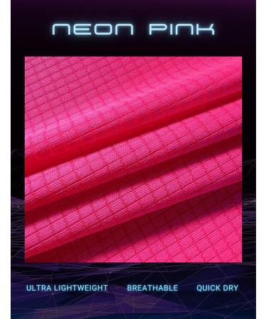 DEMOZU Men's 5 Inch Neon Pink Running Shorts with Pockets - Large - Buy Online on GoSupps.com