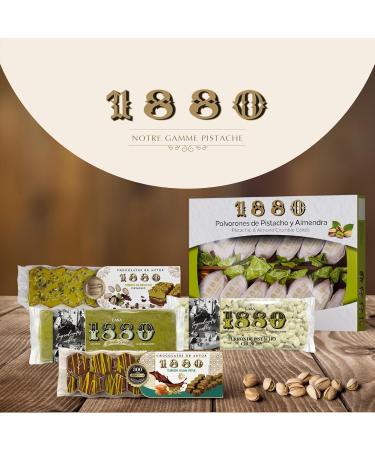 1880 Nougat Espagnol Cr meux la Pistache Rilsan 230 g Recette Artisanale avec 70% de Fruits Secs Texture Fondante Pr sentation Rilsan Traditionnelle Qualit Supr me et Sans Gluten - Buy Online on GoSupps.com