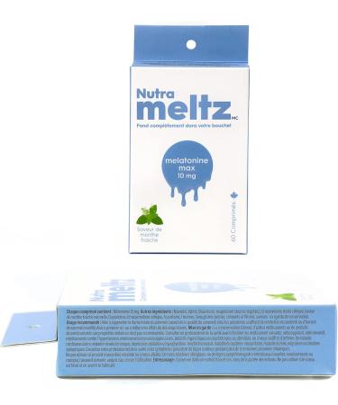 Nutrameltz Melatonin 10mg Extra Strength Natural Sleep Aids for Adults Jet Lag Helps Regulating Sleep Cycle Quick Dissolving Tablets Mint Flavour (60 Tablets) - Buy Online on GoSupps.com
