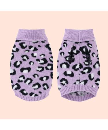 Dog Cat Jumper Warm Pet Sweater Knitwear Coat Apparel Autumn Winter Dog Clothes(Purple-M) purple Medium - Buy Online on GoSupps.com