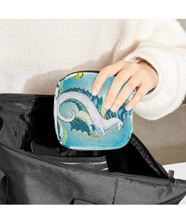 GIAPB Ocean Animal Seahorse Color3204 Period Bag Sanitary Napkin Storage & Travel Makeup Pouch - Buy Online on GoSupps.com