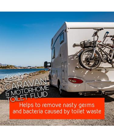 Cleenly Blue 2L and Pink 2L Toilet Chemical Rinse Solution Fluid Cleaner for Caravan and Motorhomes - Eco-Friendly Formaldehyde Free - Upto 20 Treatments - Buy Online on GoSupps.com