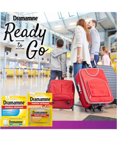 Dramamine Motion Sickness Family Pack | Chewable Tablets for Kids & Original Formula - Buy Online on GoSupps.com