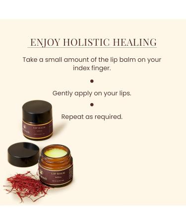 Leaf Monk Ayurvedic Lip Balm with Saffron for Hyperpigmentation - 10g - Buy Online on GoSupps.com