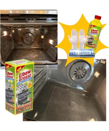 KITCHEN OVEN CLEANER BUNDLE (DELUXE) | Elbow Grease Oven Cleaning Kit 500ml Cream Cleaner Pink 540g Microfibre Cloth 1Pk Handgrip Scourer 4Pk & Gloves (M) 1Pk 100 ml (Pack of 5) - Buy Online on GoSupps.com