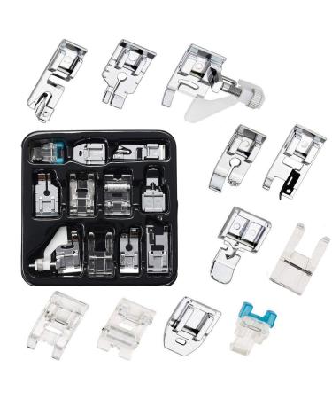 Presser Feet Set 11Pcs Snap On Sewing Machine Foot for Brother Singer Janome Babylock Kenmore Low Shank Sewing Machine Use - Buy Online on GoSupps.com