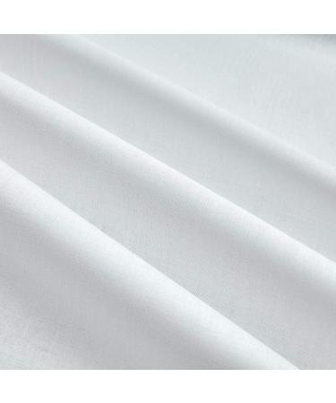Roc-lon 100% Cotton 54 Inch Rain No Stain White Cut by The Yard Cut by the yard White