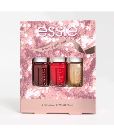 essie Nail Polish 8-Free Vegan 3 Piece Holiday Nail Polish Set 1 Kit