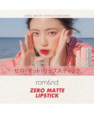 rom&nd Zero Matte Lipstick 3g - 01 Dusty Pink - Intense Color, Long-Lasting, Weightless Matte Finish - Highly Pigmented Lipstick for All-Day Wear - Buy Online on GoSupps.com