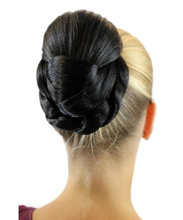 WIG ME UP Evita Braided Bun Hairpiece | Traditional Black Oval TC-2073-2 | International Shipping Available - Buy Online on GoSupps.com