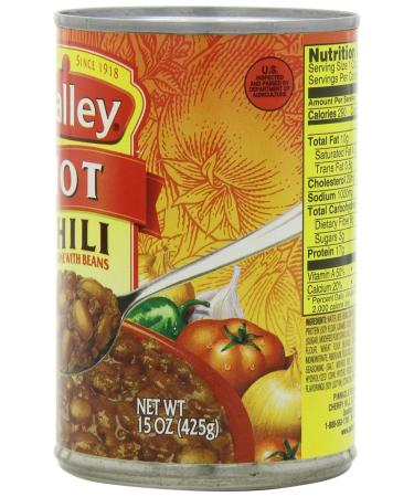 Nalley Hot Chili with Beans 14oz Cans (Pack of 8) - Buy Online Now - Buy Online on GoSupps.com