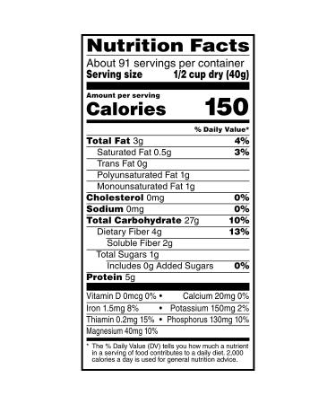 Quaker Old Fashioned Rolled Oats - Non-GMO, 2 x 64oz Bags, 90 Servings - Buy Online on GoSupps.com