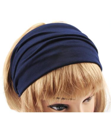 axy HB4 Dark Blue Yoga Headband | Premium Hairband for Yoga & Fitness | Global Shipping - Buy Online on GoSupps.com