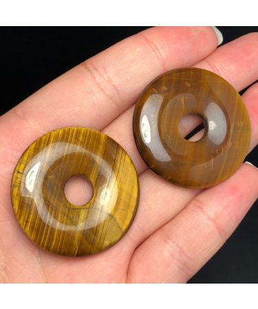 1pcs Natural Tiger Eye Crystal Copper Coin Earth Specimen Reiki can Bring Wealth and Happiness Reiki Stone ERTEYIN