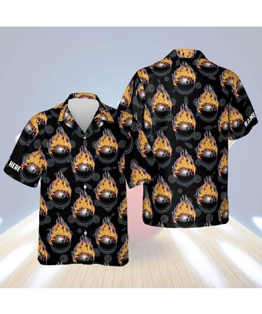 Personalized Team Name Bowling King Pin Hawaiian Shirt | Men's & Unisex S-5XL Style 3 - Buy Online on GoSupps.com