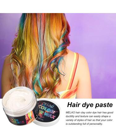 Temporary Hair Color WaxNatural Hair Styling Wax 423oz Natural Fast No Allergies Washable Effective Temporary Hair Color Cream for Kids Halloween Man Woman Youngwier White - Buy Online on GoSupps.com