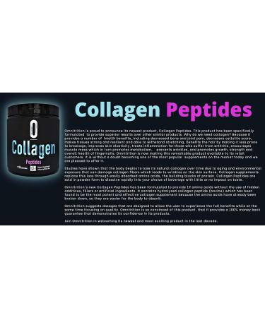 Omnitrition Collagen Peptides Dietary Supplement Unflavored 9001 30 Serving Bottle - Buy Online on GoSupps.com