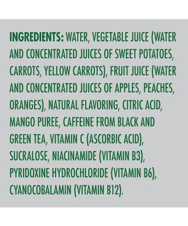 V8 +Energy  Healthy Energy Drink  Natural Energy From Tea  Peach Mango  8 Fl Oz  12 Count Peach Mango 8 Fl Oz (Pack of 12) - Buy Online on GoSupps.com