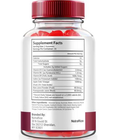 Ketologenic Keto ACV Gummies - Advanced Weight Loss Detox & Apple Cider Vinegar Supplement (60 Gummies) | Shop Internationally - Buy Online on GoSupps.com