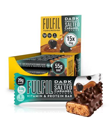 Fulfil Vitamin & Protein Bar 15X55G Dark Choc Salted Caramel