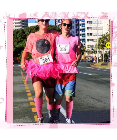 Breast Cancer Awareness Leg Sleeves - 4 Pairs Compression Sports Sleeves for Men Women & Boys (Pink) - International Shipping Available - Buy Online on GoSupps.com
