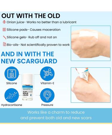 Scarguard Scar Treatment with Silicone & Vitamin E - 0.5 oz - For New & Old Scars - Buy Online on GoSupps.com