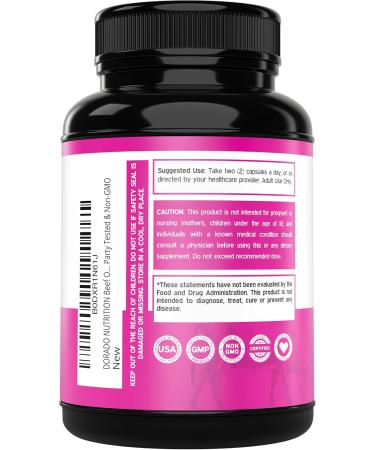 Beef Organ Supplement for Women - Grass Fed Beef Liver Heart Kidney & Uterus 1000mg Per Serving - Support Women's Energy & Overall Health - Third Party Tested & Non GMO - USA Made (60 Capsules) 60 Count (Pack of 1) - Buy Online on GoSupps.com