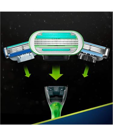 Buy Gillette Body Razor for Men | 3-Layer Blade + 1 Extra Blade | International Shipping Available - Buy Online on GoSupps.com