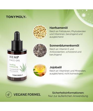  TONYMOLY TONYMOLY Hemp Face Oil 30 ml - Buy Online on GoSupps.com