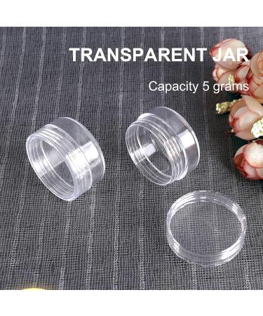 Mini Cosmetic Jars Travel Sample Box with Cowhide Sticker and Spoon (5g) - Buy Online on GoSupps.com