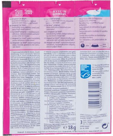 Vitakraft Cat Snacks - Duck & Rabbit Sticks + Salmon MSC | 20x3 pcs - Premium International Shipping - Buy Online on GoSupps.com