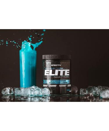 Efectiv Elite Pre Workout Intensifier 420g - Enhanced Energy, Focus & Pumps - Amentopump, Cocoabuterol, GBBGO - Blue Razz Slush - Buy Online on GoSupps.com