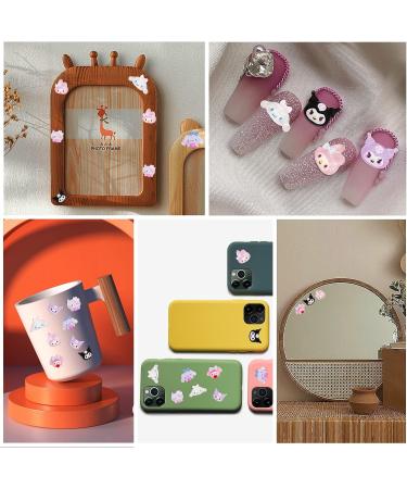 70PCS Cartoon Kuromi Nail Charms - Kawaii 3D Resin My Melody Cinnamoroll Nail Art Decorations - Buy Online on GoSupps.com