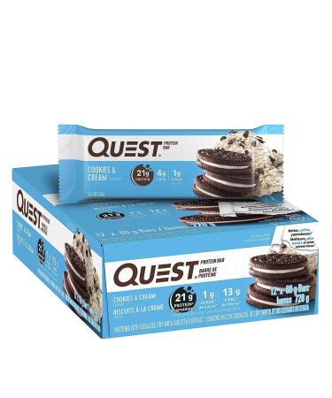 Quest Bar Cookies & Cream 12/box