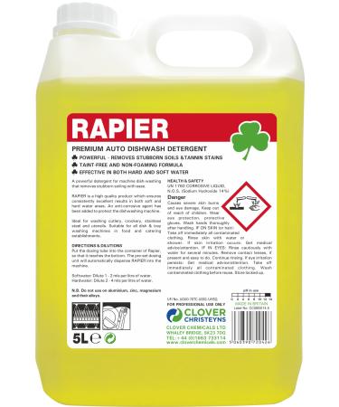 Clover Rapier Premium Auto Wash Detergent (303) (5 Ltr) 5.00 l (Pack of 1)