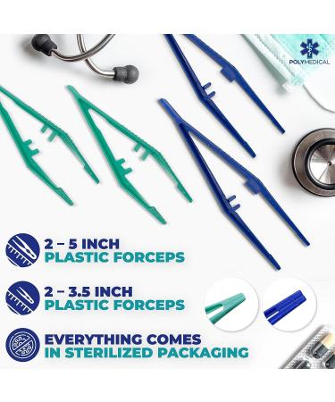 8 Piece Disposable Skin Stapler Kit - 110 Wires, 2 Removers, 4 Forceps - Suture Thread Alternative for Camping & Emergency Survival - Buy Online on GoSupps.com