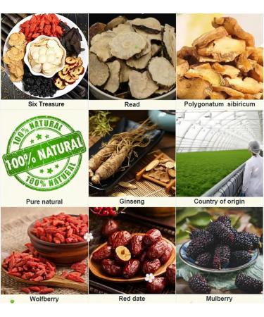  Yanobia Infuse into nature with every cup of Six Treasure Ginseng Tea Kids Tea Formula Natural Chinese Traditional Herbal Tea for Men & Women (2) - Buy Online on GoSupps.com