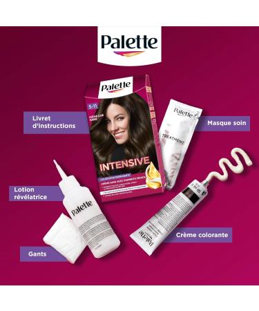  Palette Saint Algue Schwarzkopf Palette Permanent Hair Color Conditioning Cream Covers 100% of Gray Hair Lasts 8 seconds - Buy Online on GoSupps.com
