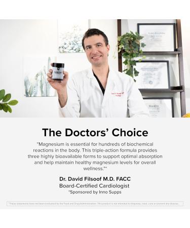 InnoSupps Magnesium Triple-Action Bioavailable Magnesium Complex - Supports Cellular Function Muscle Cramps Relief & Restorative Wellness - Nighttime Sleep Supplement (30 Servings) - Buy Online on GoSupps.com