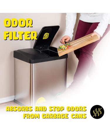 Buy HOVUK Trash Can Air Freshener - 2 Pack Lemon Odor Removers for Kitchen Waste Buckets - Self-Adhesive Swing Pedal Scent (Yellow) - Buy Online on GoSupps.com