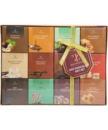 Hot Chocolate Gift Set - Flavoured Hot Chocolate 12 Pack Luxury Hot Chocolate Set Hot Chocolate Gifts For Women Men Kids Adults - Birthday Gift For Mom and Dad - Variety Pack - Buy Online on GoSupps.com