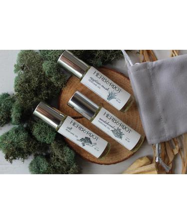 Herb & Root 3 Pc Mini Variety Perfume Set for Women or Men Unisex Aromatherapy Oils Roll Ons Floral Gourmand Woods Earthy Aromatic Citrus (Woods) - Buy Online on GoSupps.com
