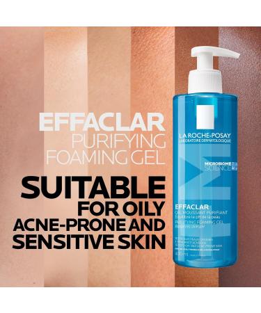 La Roche-Posay Face Wash Gel Cleanser Effaclar Gentle Purifying Foaming Gel for Oily and Sensitive Acne-Prone Skin. Alcohol-free Soap-Free Paraben-free Non-Comedogenic 400mL - Buy Online on GoSupps.com