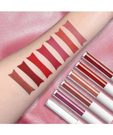 5Pcs Matte Liquid Lipstick +1Pcs Clear Lip Plumper Set | Long Lasting Waterproof Lip Stain Glaze | Moisturizing Velvet Lip Gloss | High Pigmented Matte Lipstick Gift Set - Buy Online on GoSupps.com