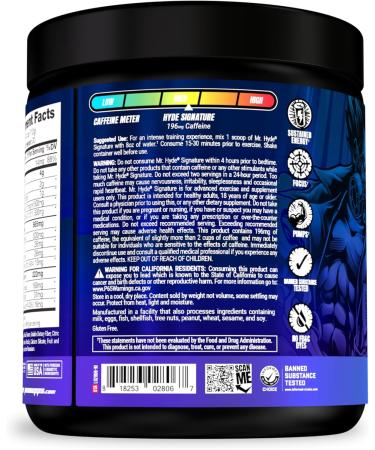 PROSUPPS Hyde Signature Sustained Pre-Workout Blue Razz 30-Servings and Creatine 300 Bundle - Buy Online on GoSupps.com