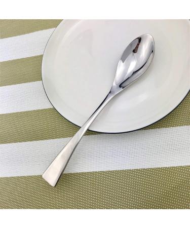 Dejjfoi 4 Pieces/Set Shiny Mirror Silver Cutlery Set Tableware 18/10 Stainless Steel Kitchen Cutlery Fork Spoon Teaspoon Silverware (Color : Silver Size : 2 Set) 2 Set Silver - Buy Online on GoSupps.com