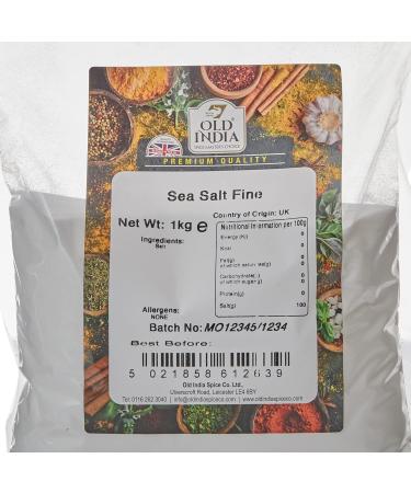 Old India Sea Salt Fine 1kg - Premium Quality Natural Salt - Buy Online on GoSupps.com